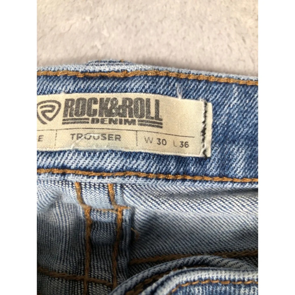 Rock and roll jeans size 30x36 bell bottom - Picture 4 of 5